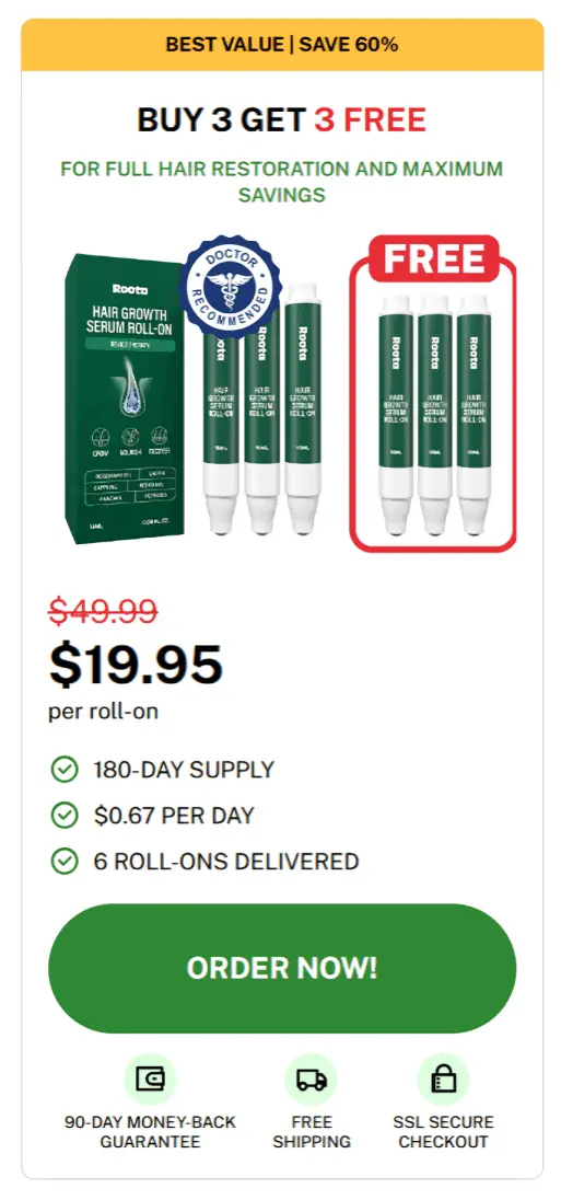 Roota Hair Serum offer price 